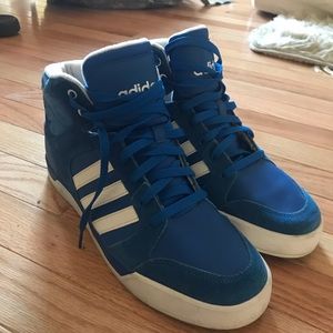 High top adidas sneakers